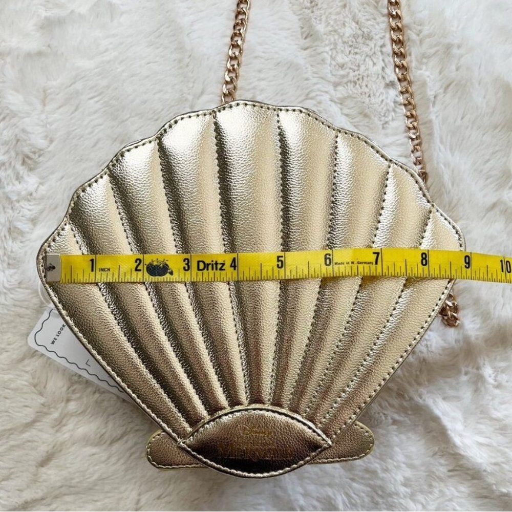 Disney Skinnydip London Clam Shell Mermaid Holographic Chain Crossbody Purse - Picture 13 of 14